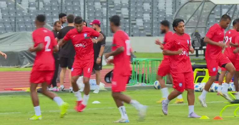 বাংলাদেশ জাতীয় ফুটবল দলের অনুশীলনের সাম্প্রতিক ছবি